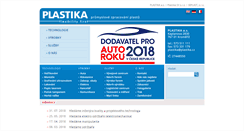 Desktop Screenshot of plastika.cz